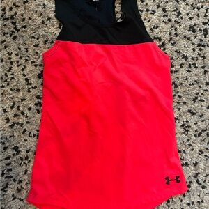 Under Armour Vibrant Red and Black Athletic Tank
